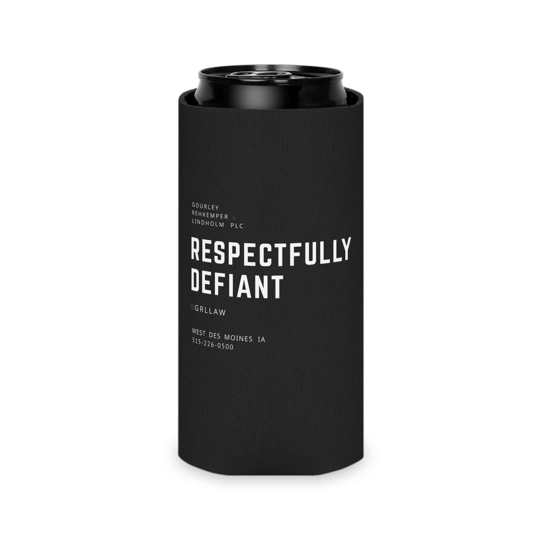 Respectfully Defiant Koozie BLK