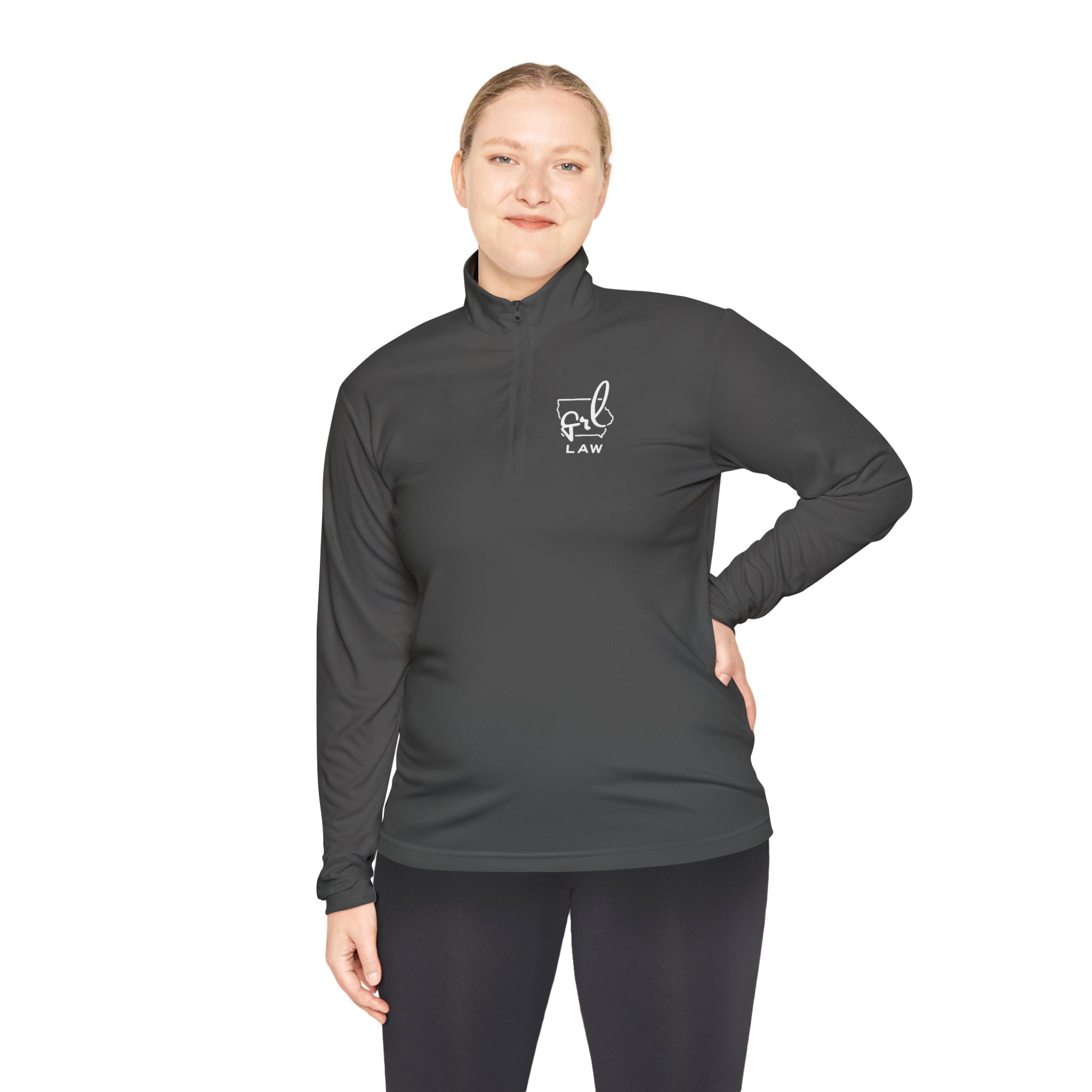 GRL LAW Unisex Quarter-Zip Pullover